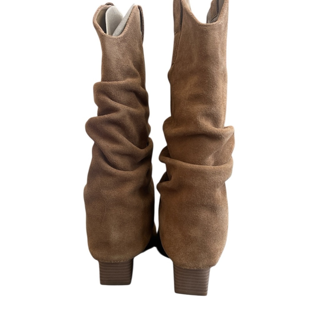 NWT - Nine West Brown Suede Heeled Boots - Picture 3 of 7